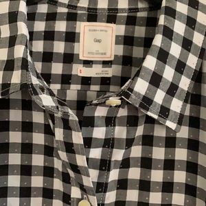GAP Women’s Checkered Blouse Sz S